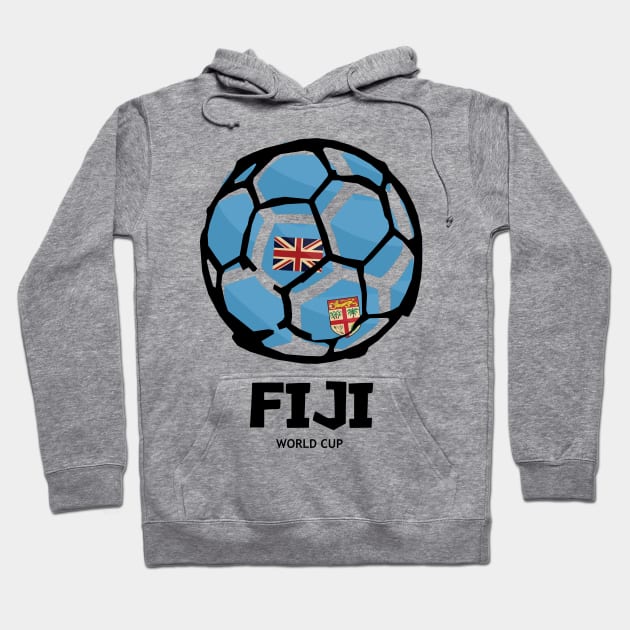 Fiji Football Country Flag Hoodie by KewaleeTee